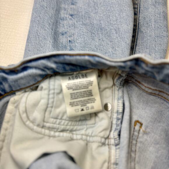 AGOLDE Toni Mid-Rise Skinny Jeans Light Wash Women’s 28 Sustainable Luxury Clean - Picture 14 of 15